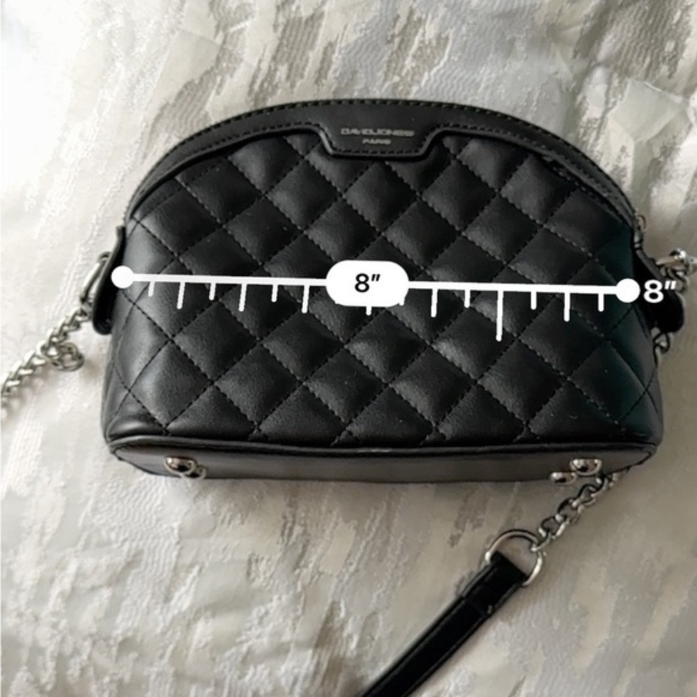 Chic Black Quilted Crossbody Bag with Chain Strap